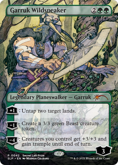 Garruk Wildspeaker (0042) (Borderless) - Foil