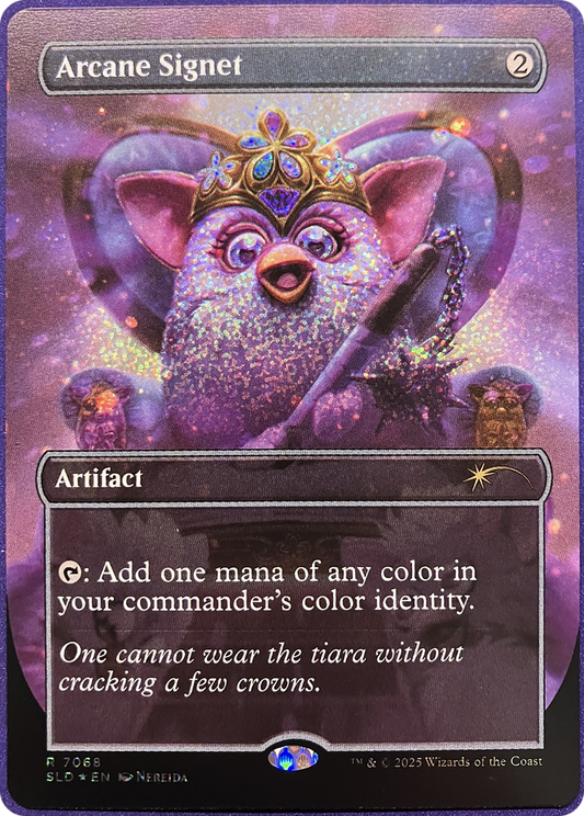 Arcane Signet (7068) (Borderless) - Confetti Foil sld