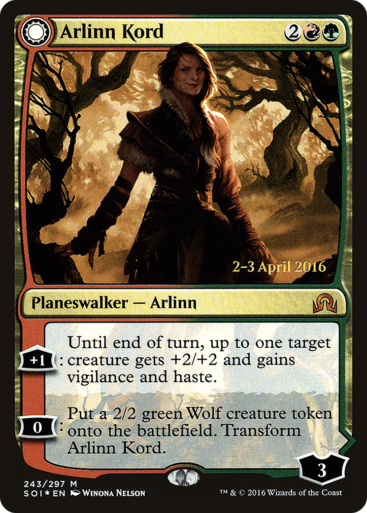 Arlinn Kord // Arlinn, Embraced by the Moon (243) (Prerelease) (PSOI) - Foil