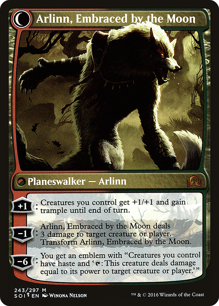 Arlinn Kord // Arlinn, Embraced by the Moon (243) (Prerelease) (PSOI) - Foil