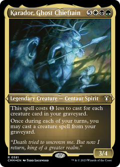 Karador, Ghost Chieftain (0581) - Foil Etched