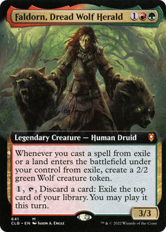 Faldorn, Dread Wolf Herald (641) (Extended Art) - Foil