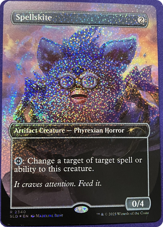 Spellskite (2340) (Borderless) - Confetti Foil sld