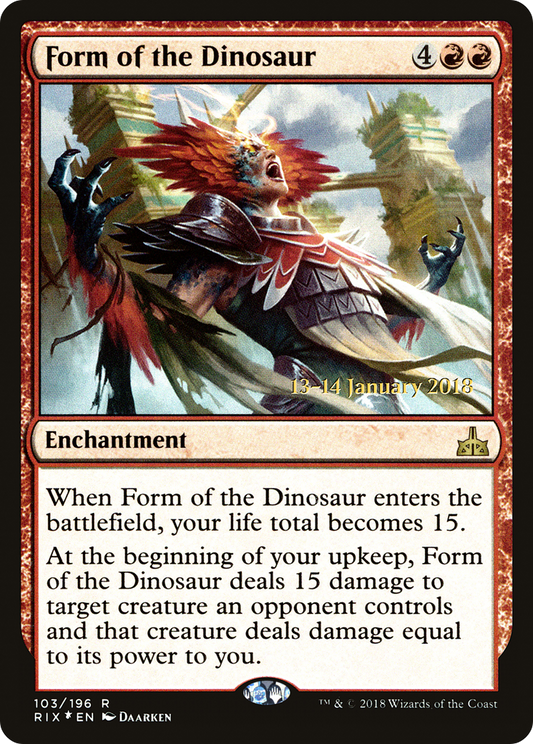 Form of the Dinosaur (103) (Prerelease) - Foil