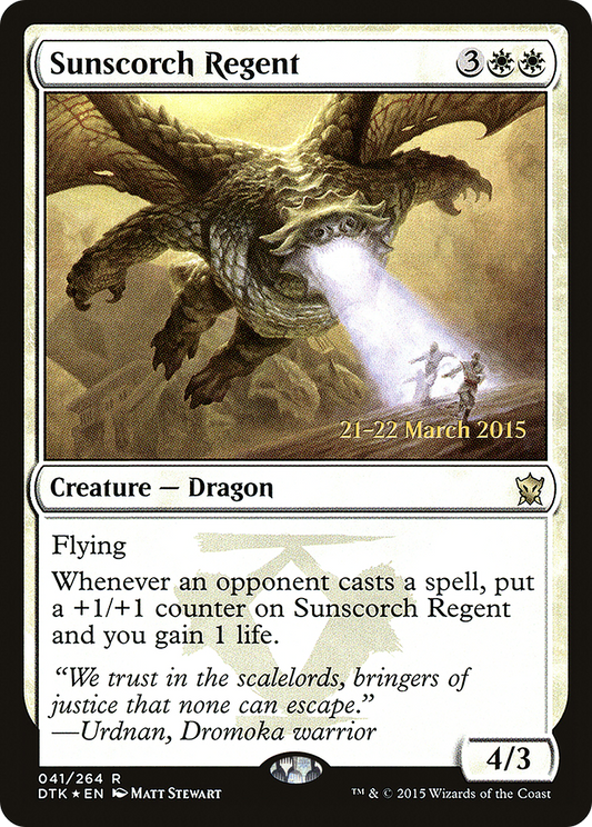 Sunscorch Regent (041) (Prerelease) - Foil