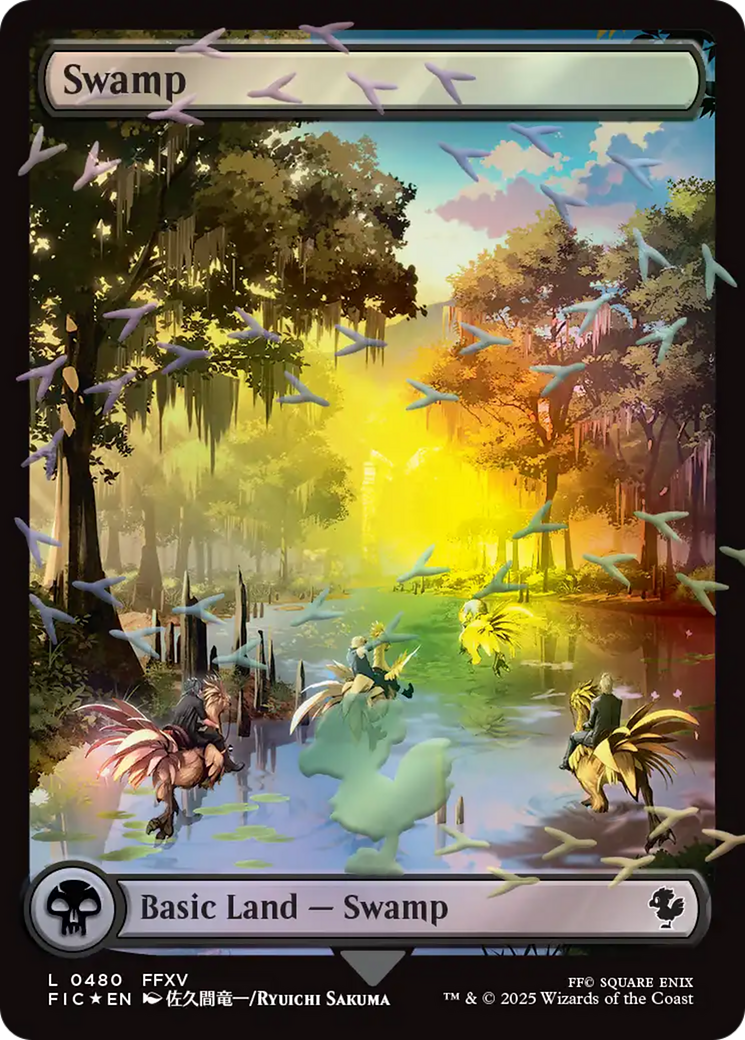 Swamp (0480) (Full Art) - Chocobo Track Foil fic