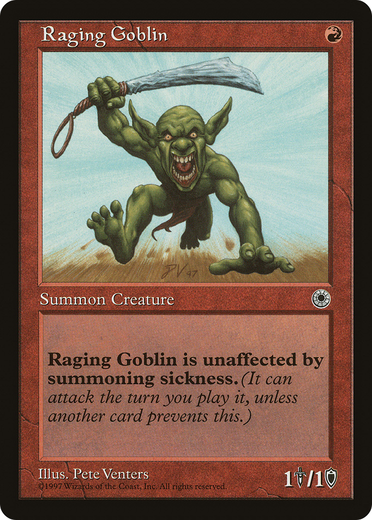 Raging Goblin (With Reminder Text)