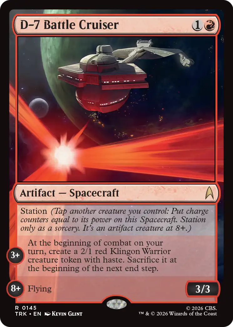 D-7 Battle Cruiser (TRK) - Foil