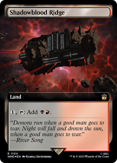 Shadowblood Ridge (1104) (Extended Art) - Surge Foil