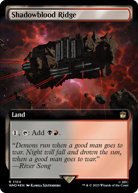 Shadowblood Ridge (1104) (Extended Art) - Surge Foil