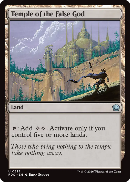 Temple of the False God (FDC)