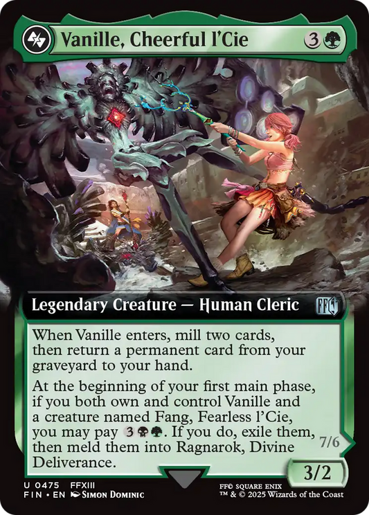 Vanille, Cheerful l'Cie // Ragnarok, Divine Deliverance (0475) (Borderless)