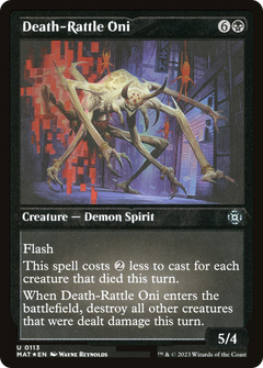 Death-Rattle Oni (0113) - Foil Etched