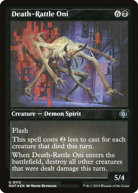 Death-Rattle Oni (0113) - Foil Etched
