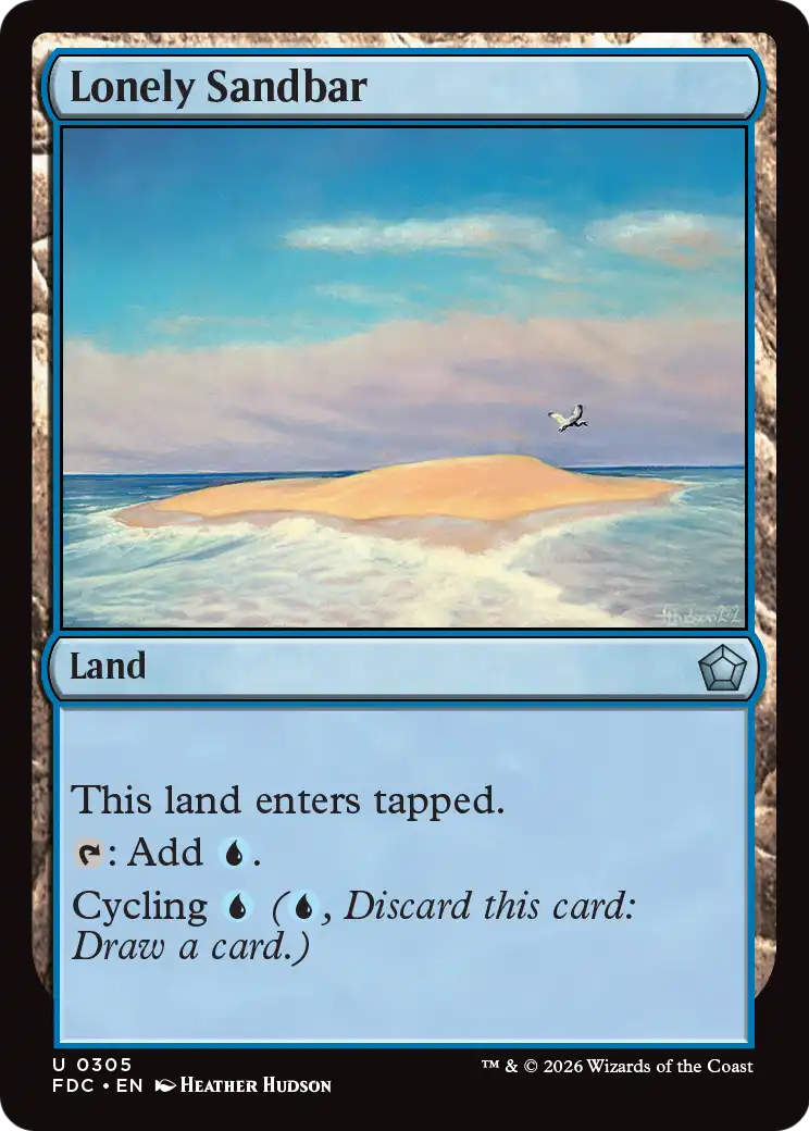 Lonely Sandbar (FDC)
