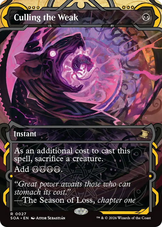 Culling the Weak (0027) (Showcase) (SOA) - Foil