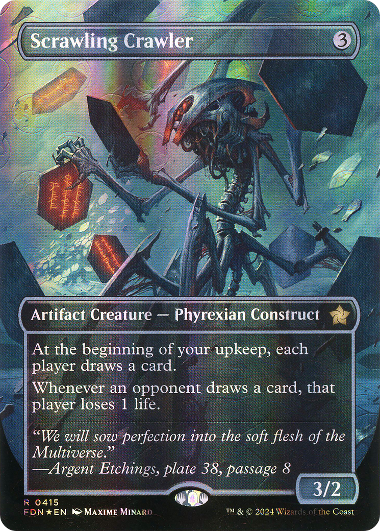 Scrawling Crawler (0415) (Borderless) - Mana Foil