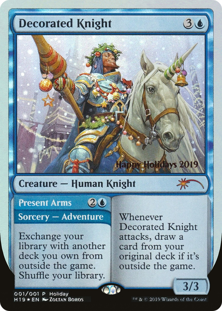 Decorated Knight // Present Arms (001) (Holiday) - Foil