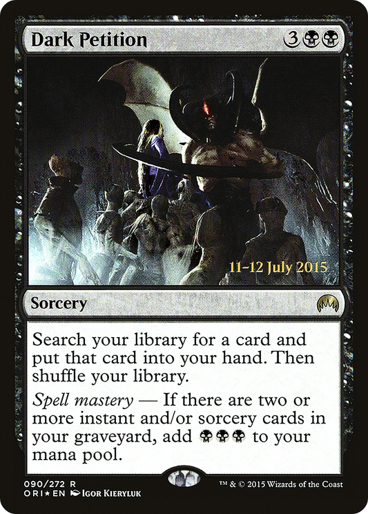 Dark Petition (090) (Prerelease) - Foil