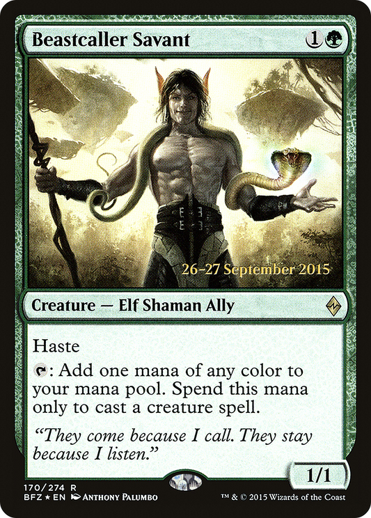 Beastcaller Savant (170) (Prerelease) - Foil