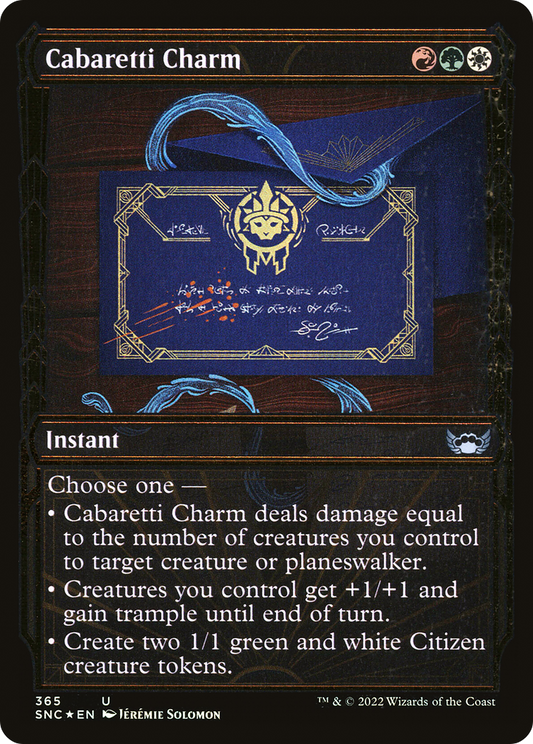 Cabaretti Charm (365) (Showcase) - Gilded Foil