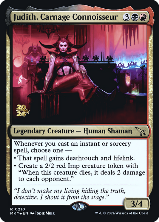 Judith, Carnage Connoisseur (0210) (Prerelease) - Foil