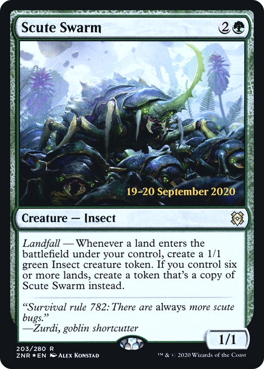 Scute Swarm (203) (Prerelease) - Foil