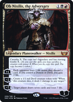 Ob Nixilis, the Adversary (206) (Prerelease) (PSNC) - Foil