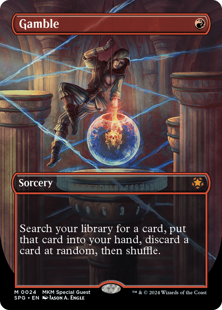 Gamble (0024) (Borderless) - Foil