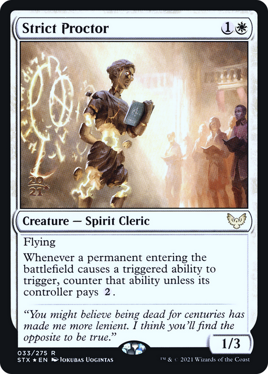 Strict Proctor (033) (Prerelease) - Foil