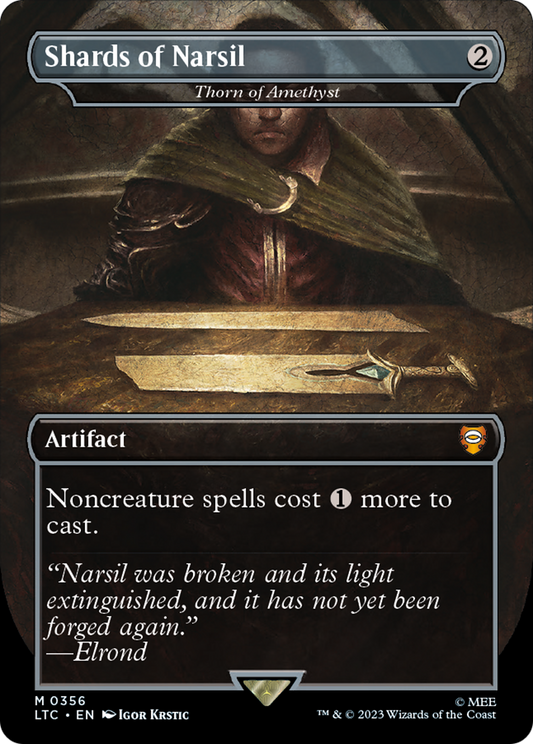 Shards of Narsil [Thorn of Amethyst] (0356) (Borderless) - Foil
