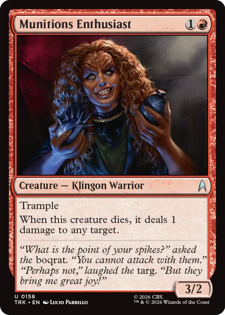 Munitions Enthusiast (TRK) - Foil