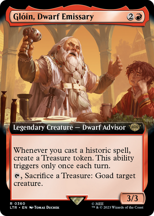 Gloin, Dwarf Emissary (0360) (Extended Art)