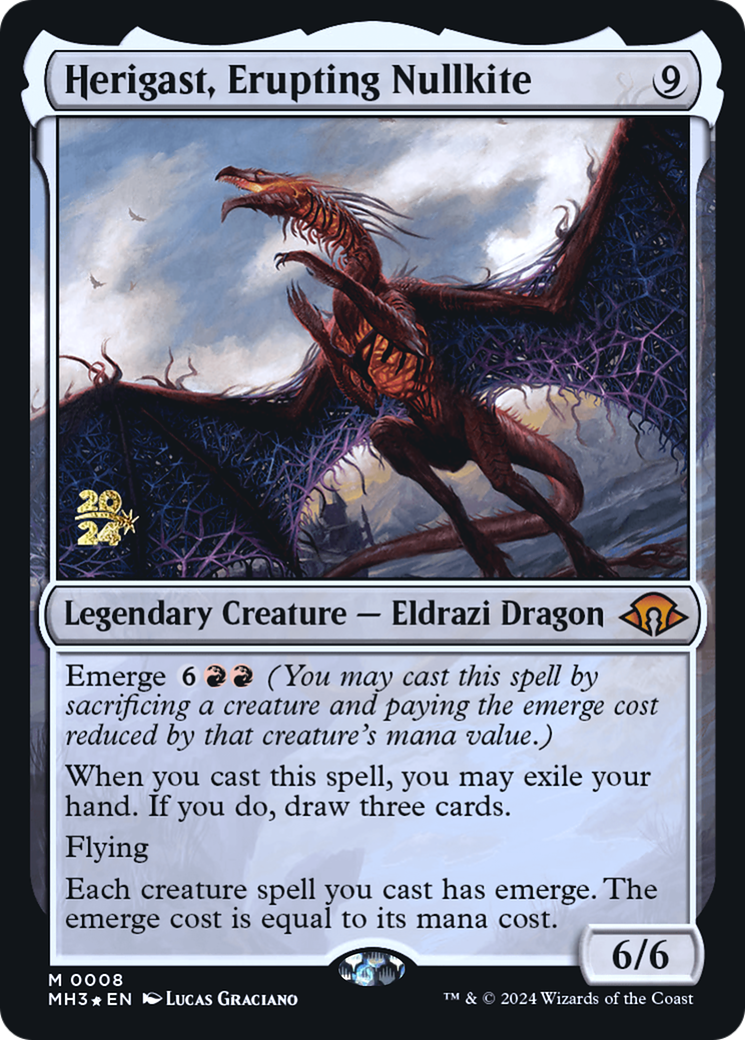 Herigast, Erupting Nullkite (0008) (Prerelease) - Foil