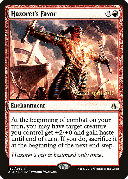 Hazoret's Favor (137) (Prerelease) - Foil