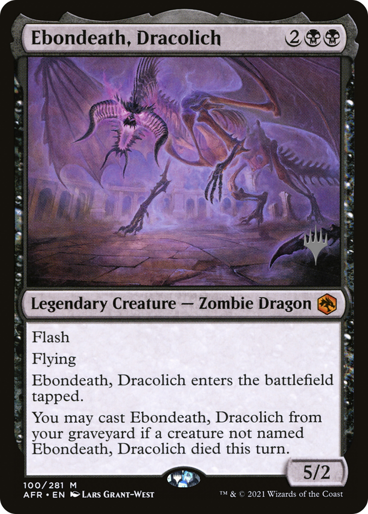 Ebondeath, Dracolich (100) (Promo Pack) - Foil