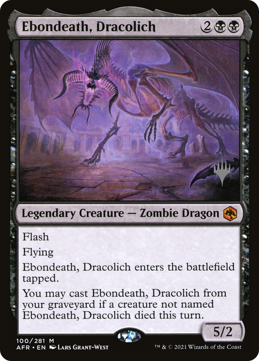 Ebondeath, Dracolich (100) (Promo Pack) - Foil