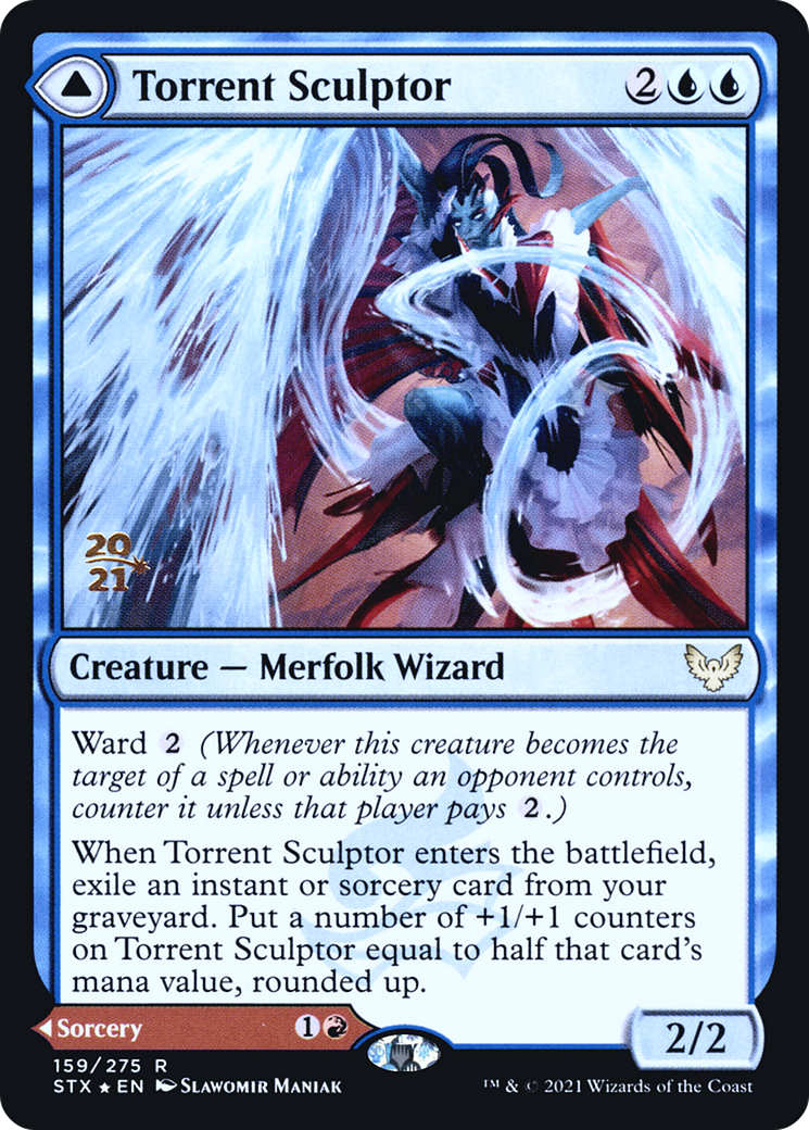 Torrent Sculptor // Flamethrower Sonata (159) (Prerelease) (PSTX) - Foil