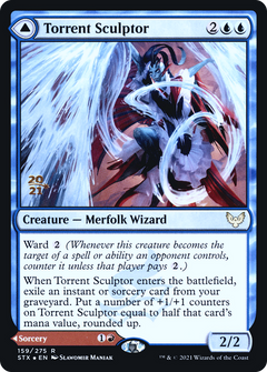 Torrent Sculptor // Flamethrower Sonata (159) (Prerelease) (PSTX) - Foil