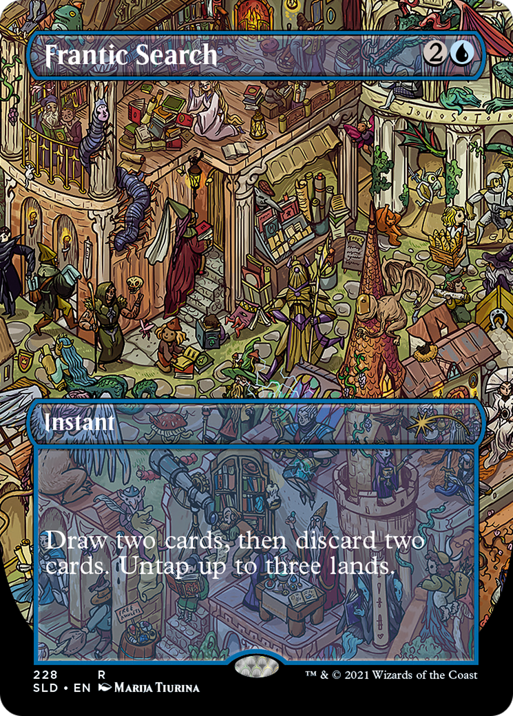 Frantic Search (228) (Borderless) - Foil