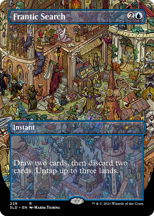 Frantic Search (228) (Borderless) - Foil