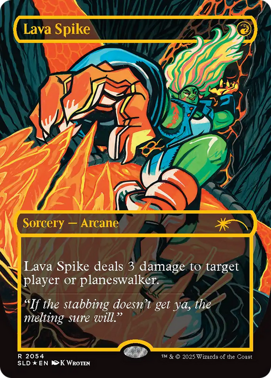 Lava Spike (2054) (Borderless) - Raised Foil