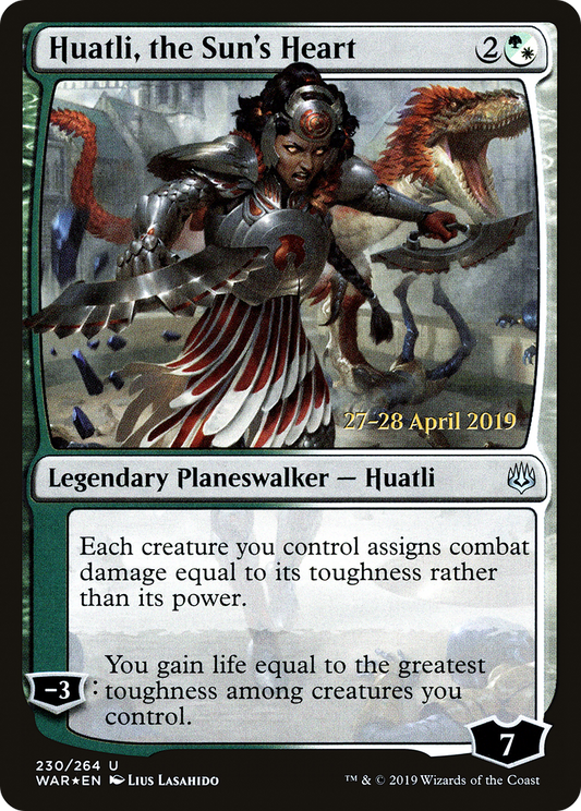 Huatli, the Sun's Heart (230) (Prerelease) - Foil