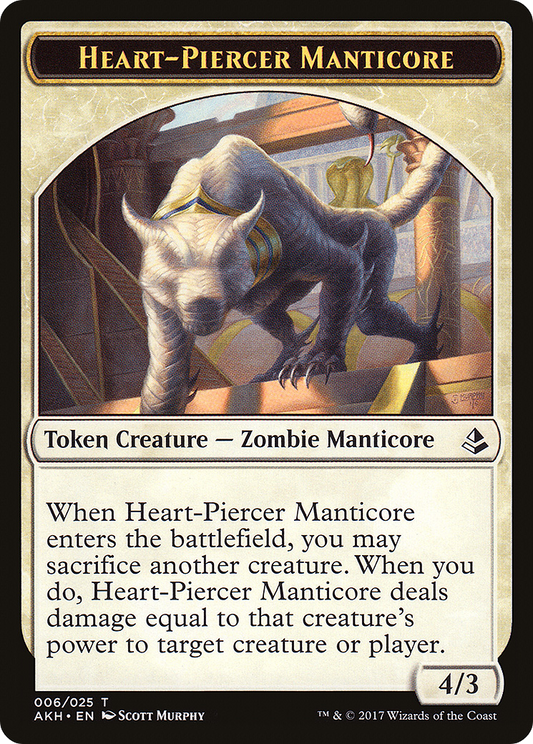 Heart-Piercer Manticore Token (006)