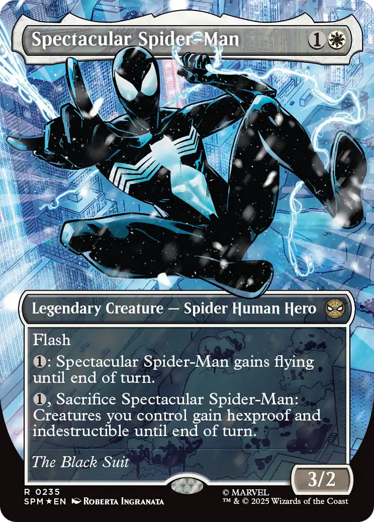 Spectacular Spider-Man (0235) (Borderless) - Textured Foil
