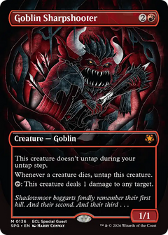 Goblin Sharpshooter (Borderless) (0136) (SPG)