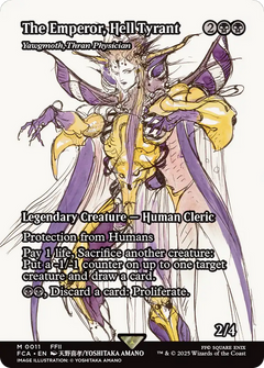 The Emperor, Hell Tyrant [Yawgmoth, Thran Physician] (0011) (Showcase) - Foil