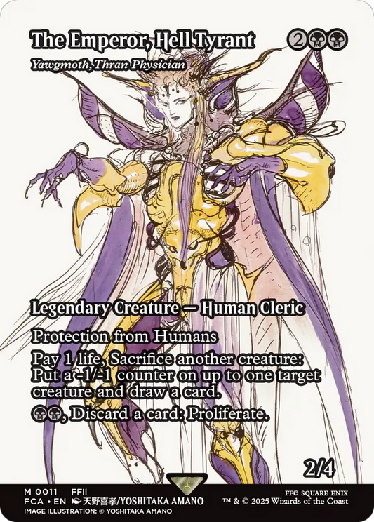 The Emperor, Hell Tyrant [Yawgmoth, Thran Physician] (0011) (Showcase)