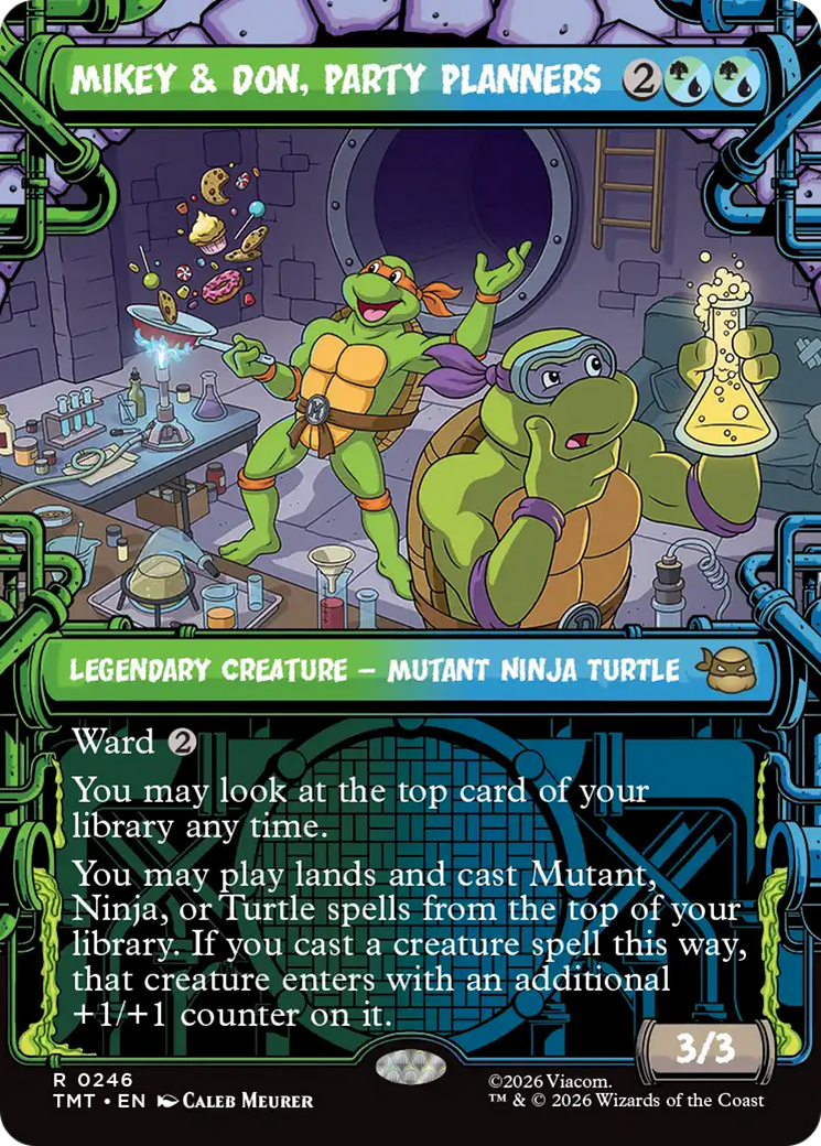 Mikey & Don, Party Planners (0246) (Sewer Frame) (TMT) - Foil
