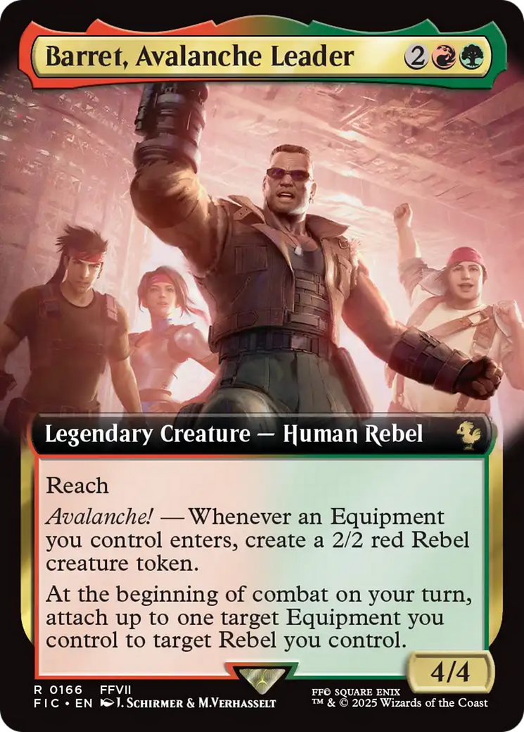 Barret, Avalanche Leader (0166) (Extended Art)